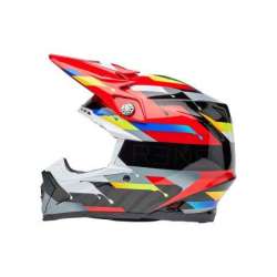 Casque Cross BELL Moto-9S Flex - Renen Nova Gloss Black/Red