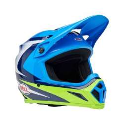 Cross Helm BELL MX-9 Mips - Jackal Gloss Blue/Hi-Viz Yellow