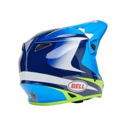 Cross Helm BELL MX-9 Mips - Jackal Gloss Blue/Hi-Viz Yellow
