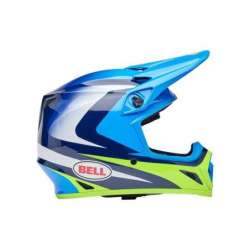 Cross Helm BELL MX-9 Mips - Jackal Gloss Blue/Hi-Viz Yellow