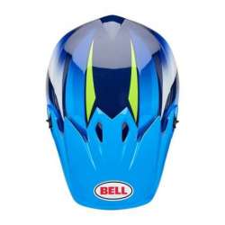 Cross Helm BELL MX-9 Mips - Jackal Gloss Blue/Hi-Viz Yellow