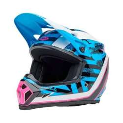 Cross-Helm BELL MX-9 Mips - Breakdance Gloss Blue/Pink