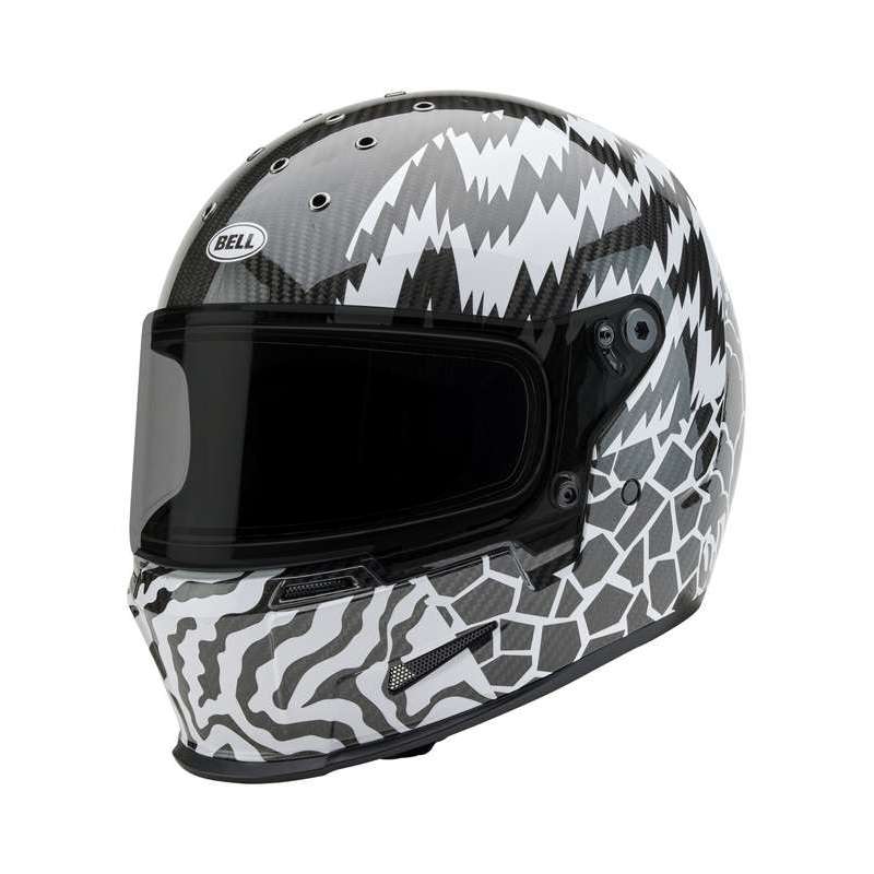 Casque Intégral BELL Eliminator Carbon - Deathspray Gloss Black/White/Black