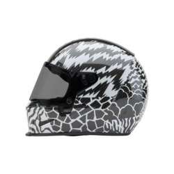 Integralhelm BELL Eliminator Carbon - Deathspray Gloss Black/White/Black