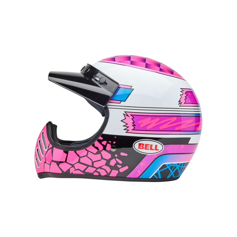Integralhelm BELL Moto-3 - Deathspray Gloss Pink Purple