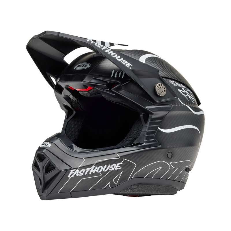 Crosshelm BELL Moto-10 Spherical Mips - Fasthouse Raven Matte Black/White