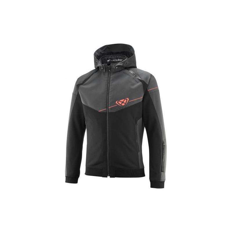 IXON SECTION Jacke Schwarz Anthrazit Leuchtend Rot