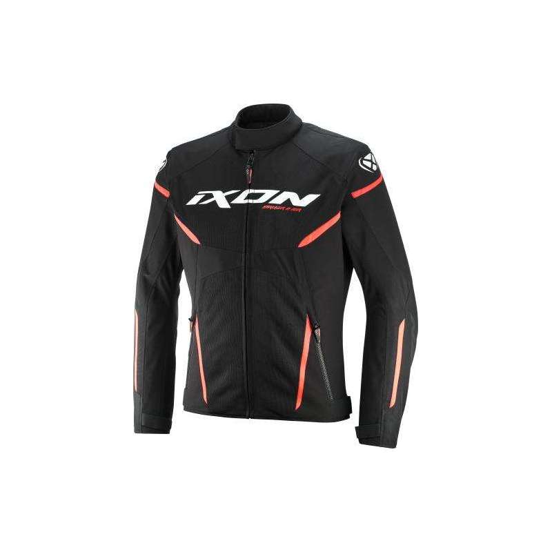 IXON STRIKER 2 WP AIR Jacke Schwarz Weiß Rot
