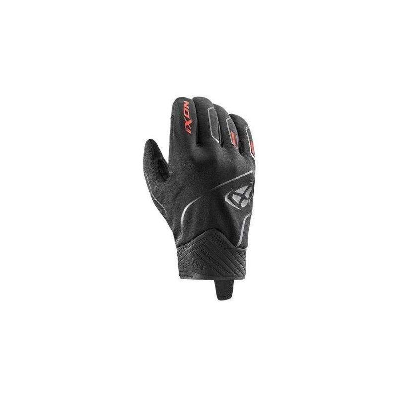 Gants IXON PRO HURRICANE 2 Hiver Noir Rouge vif