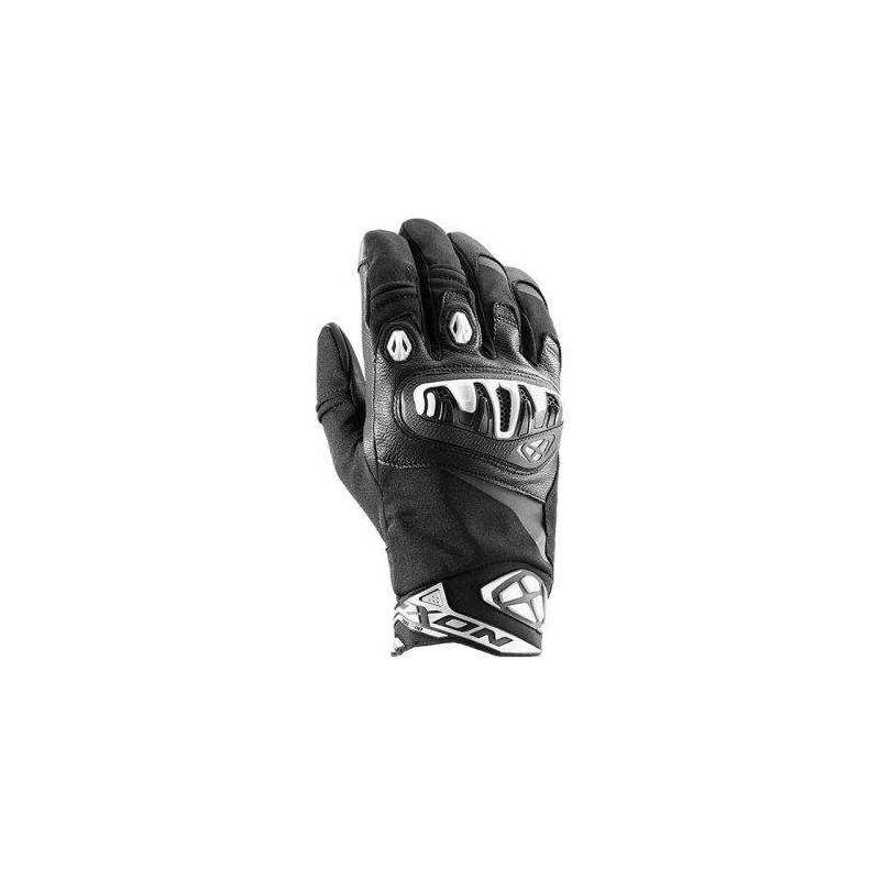 Handschuhe IXON MS TORPEDO Mittlere Saison Schwarz Weiß