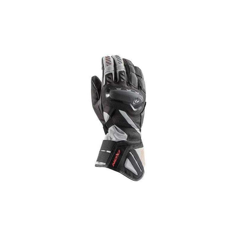 Gants IXON MS DRAKKAR Mi saison Noir Gris Rouge