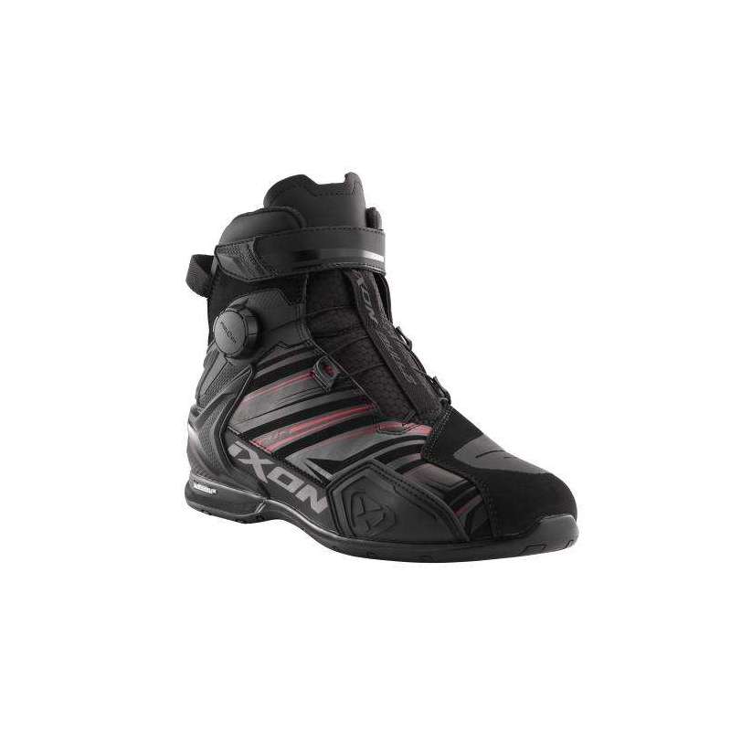 Chaussure IXON BULL 2 WP ULTRA Noir Anthracite Rouge