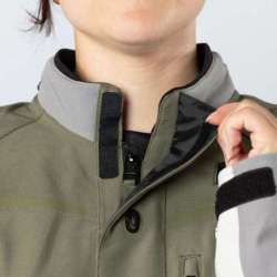 Laminierte Damenjacke Venture-STX 1.0 Hellgrau-Olive
