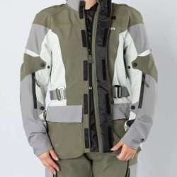 Laminierte Damenjacke Venture-STX 1.0 Hellgrau-Olive