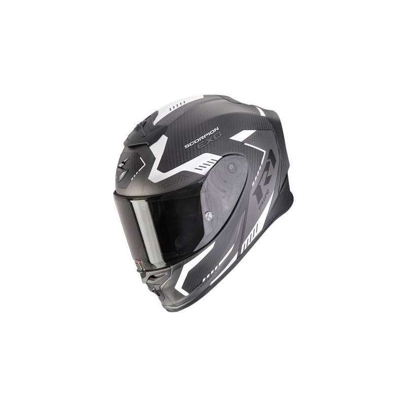 Integralhelm SCORPION EXO R1 EVO Carbon AIR PROPEL Schwarz Silber matt