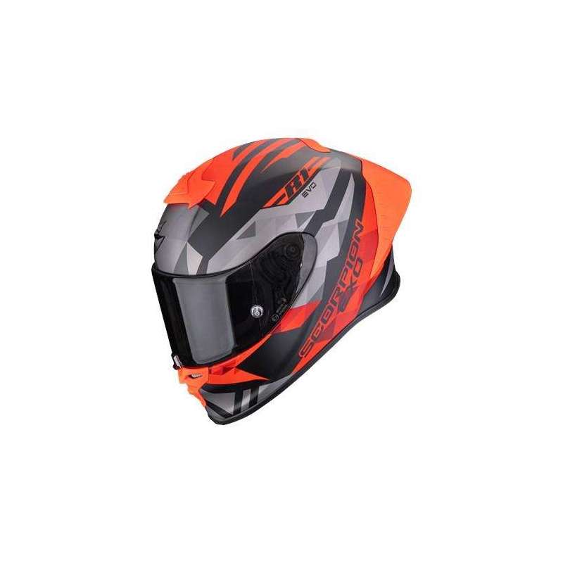 Integralhelm SCORPION EXO R1 EVO II AIR VALERE Schwarz matt Rot
