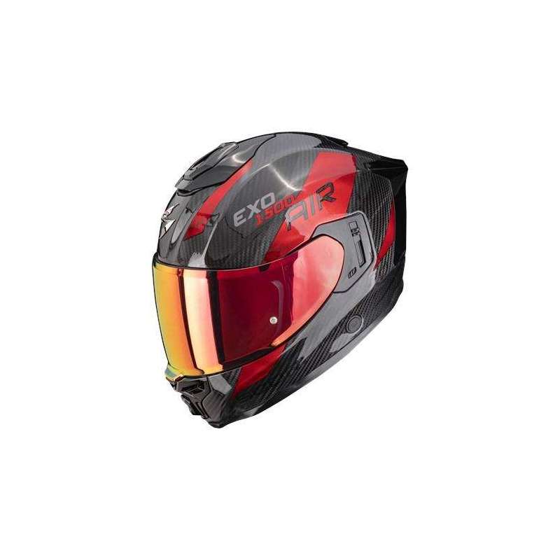 Integralhelm SCORPION EXO 1500 Carbon AIR PLATTED Schwarz Rot