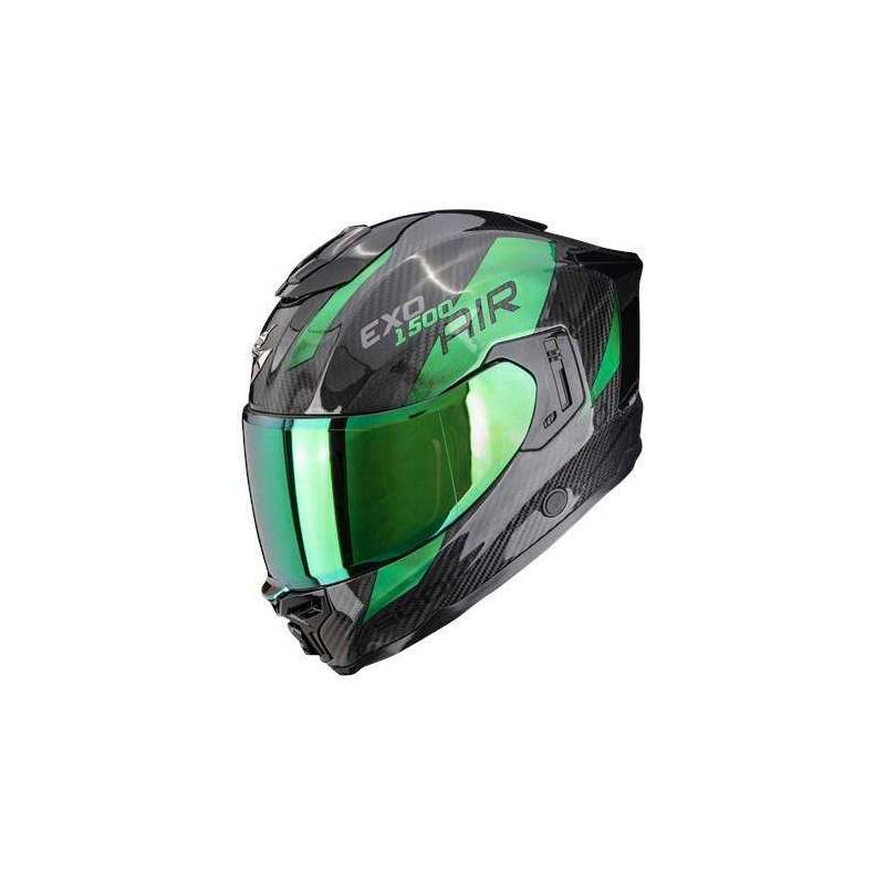 Integralhelm SCORPION EXO 1500 Carbon AIR PLATTED Schwarz Grün