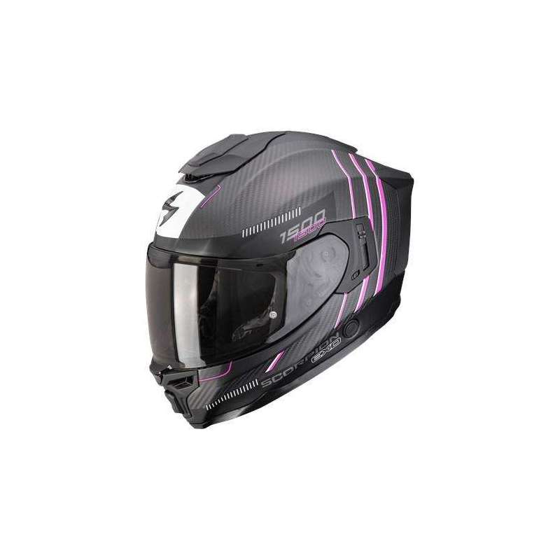 Integralhelm SCORPION EXO 1500 Carbon AIR ZITY Mattschwarz Pink