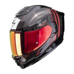 Integralhelm SCORPION EXO 1500 Carbon AIR ZITY Schwarz Rot