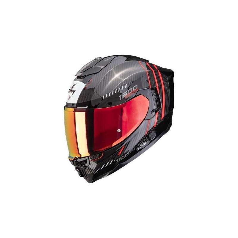 Integralhelm SCORPION EXO 1500 Carbon AIR ZITY Schwarz Rot