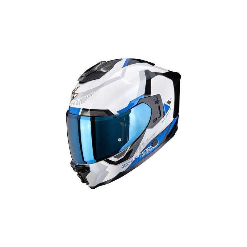 Casque Intégral SCORPION EXO 1500 AIR ARENA Blanc Bleu