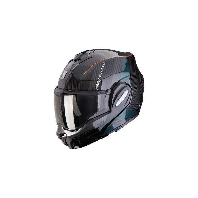Casque Modulable SCORPION EXO TECH EVO Carbon CAD Noir Vert