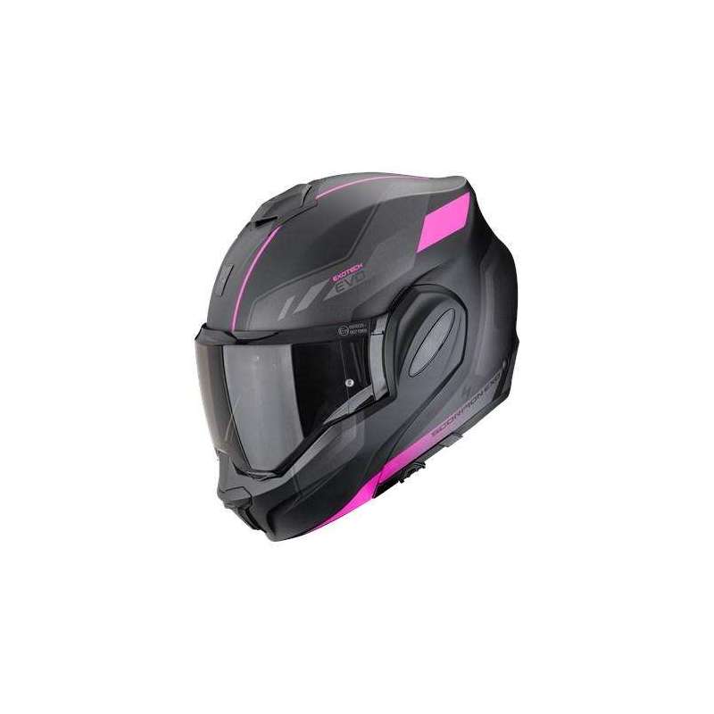 Modulohelm SCORPION EXO TECH EVO SOCIUS Mattschwarz Pink