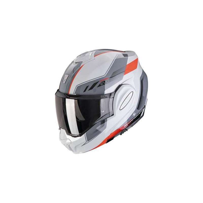 Casque Modulable SCORPION EXO TECH EVO SOCIUS Gris Rouge