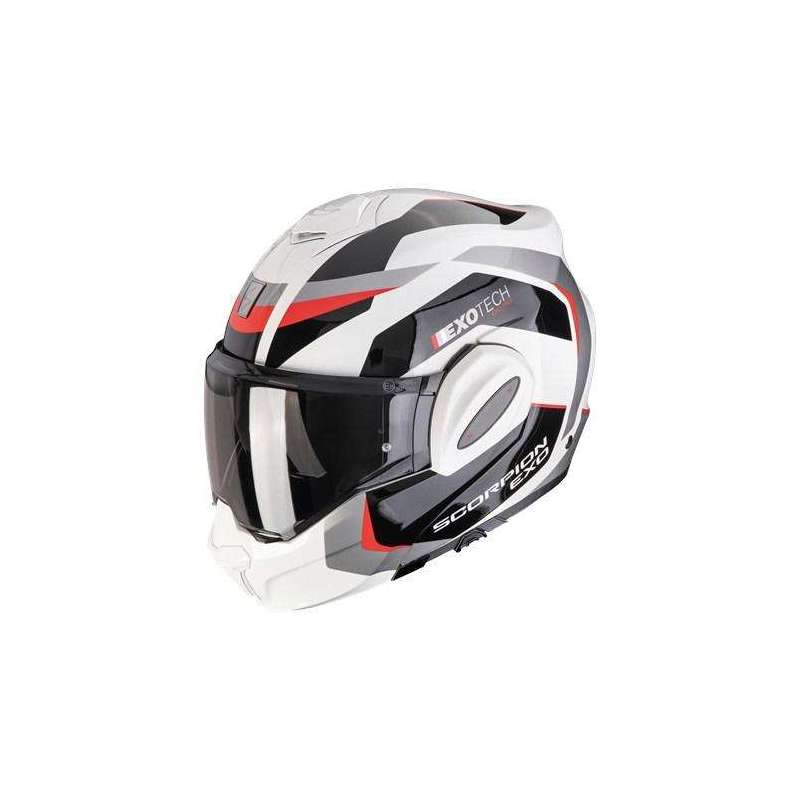 Casque Modulable SCORPION EXO TECH EVO PRO ACUTI Gris Noir Rouge