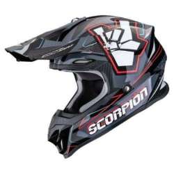 Cross Helm SCORPION VX 16 EVO AIR ROK Schwarz Grau Rot