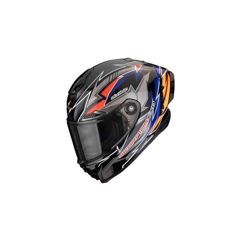 Integralhelm SCORPION EXO RACE AIR MOVE ON Schwarz Blau Orange