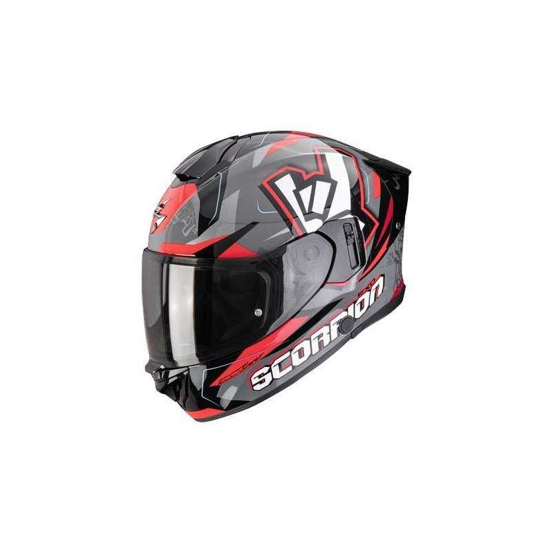 Integralhelm SCORPION EXO 530 AIR ROK Grau Schwarz Rot