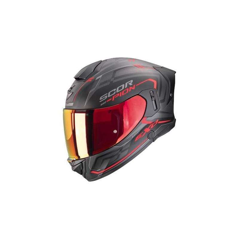 Integralhelm SCORPION EXO 530 AIR SLOPE Mattschwarz Rot