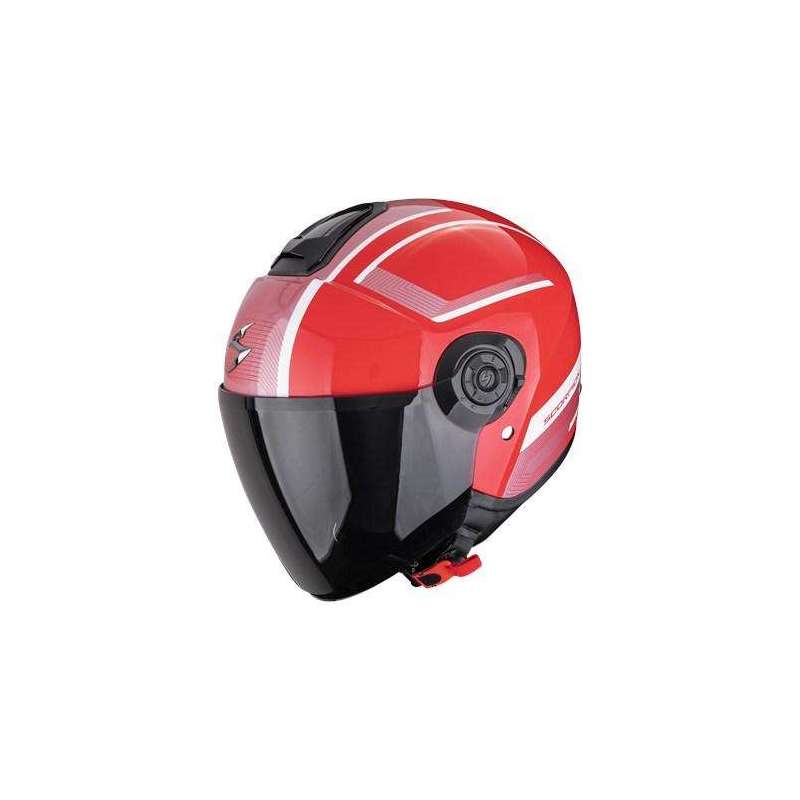 Jet Helm SCORPION EXO CITY II COSMOS Rot Silber