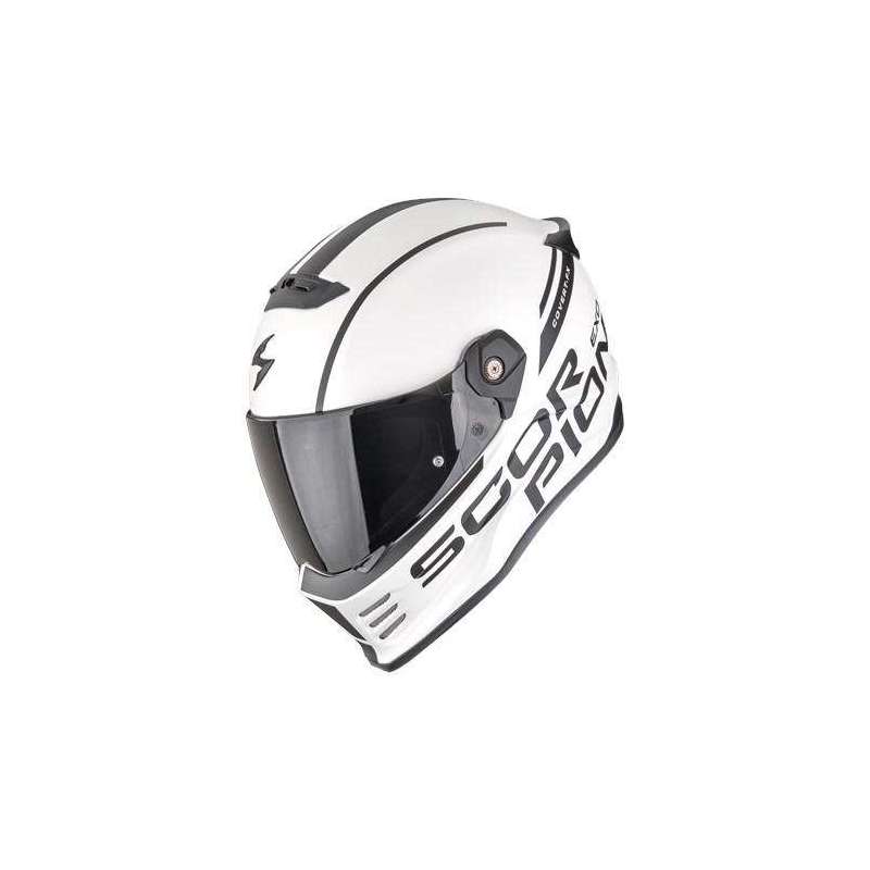 Casque Intégral SCORPION COVERT FX DANKO Blanc perle mat Noir