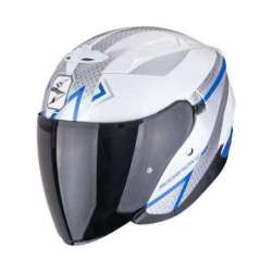Casque Jet SCORPION EXO 230 LOOP Blanc Bleu
