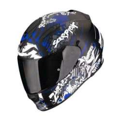 Casque Intégral SCORPION EXO 491 SPECTOR Noir Bleu mat