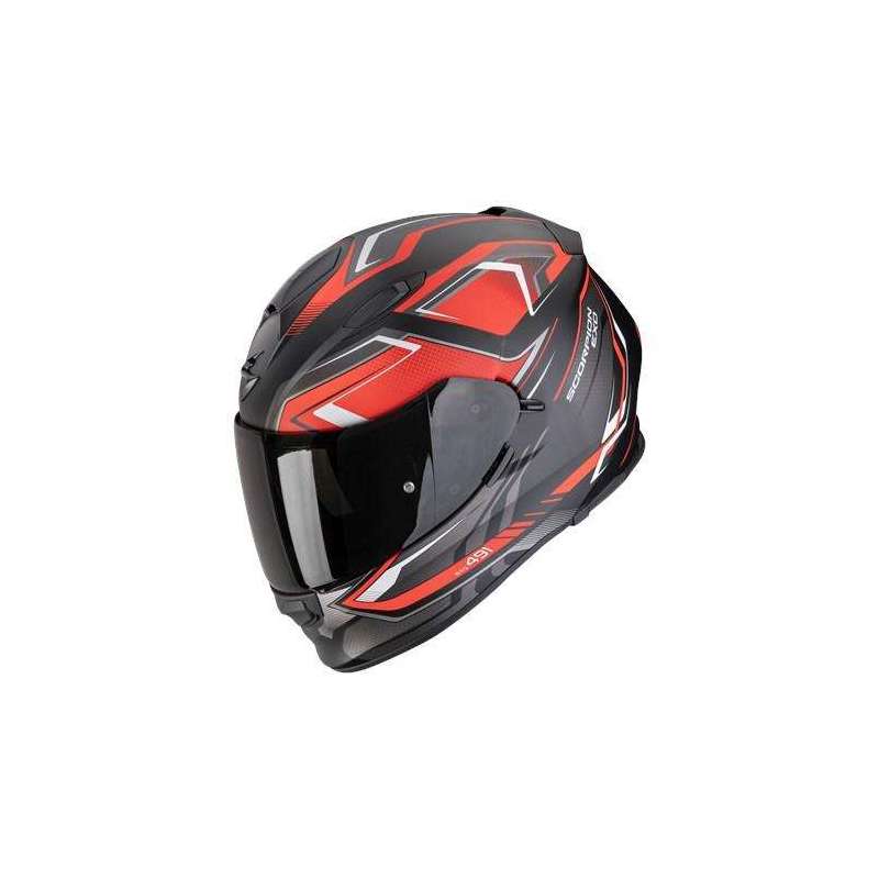 Integralhelm SCORPION EXO 491 ZUMO Mattschwarz Rot