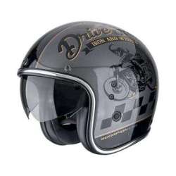 Casque Jet SCORPION BELFAST EVO DRIVE FAST Argent Noir Or
