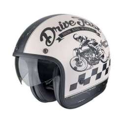 Casque Jet SCORPION BELFAST EVO DRIVE FAST Crème mat Noir