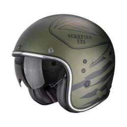 Casque Jet SCORPION BELFAST EVO DAWG Vert mat