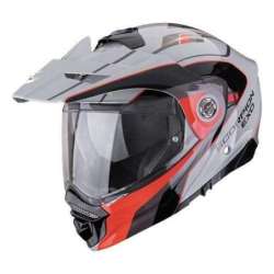 Casque Modulable SCORPION ADX 2 KAMPS Gris Rouge