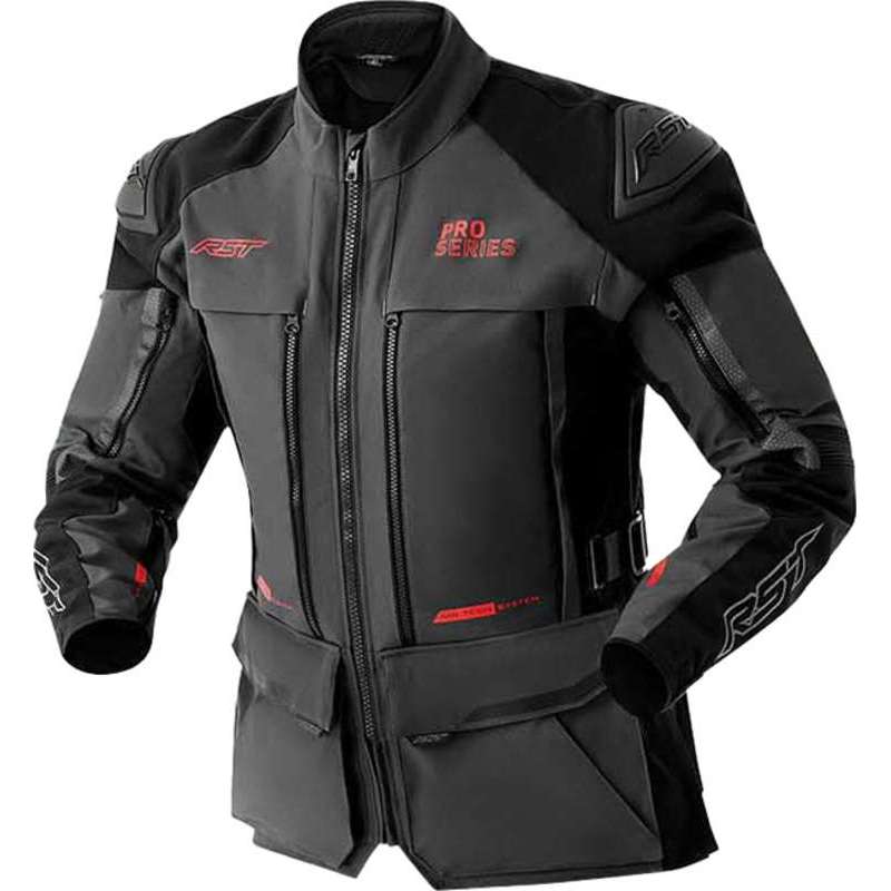 RST-Jacke Pro Series Adventure D3O – grau/schwarz