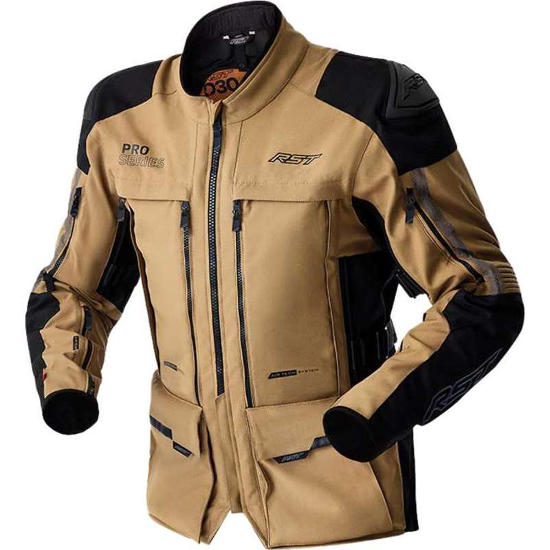 RST-Jacke Pro Series Adventure D3O – sandfarben/schwarz
