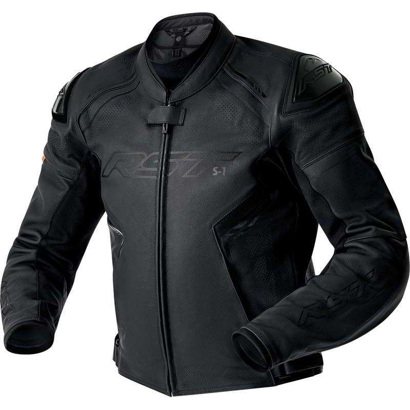 RST-Jacke S1 D3O Leder – schwarz