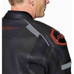 Veste RST S1 D3O cuir - noir/blanc