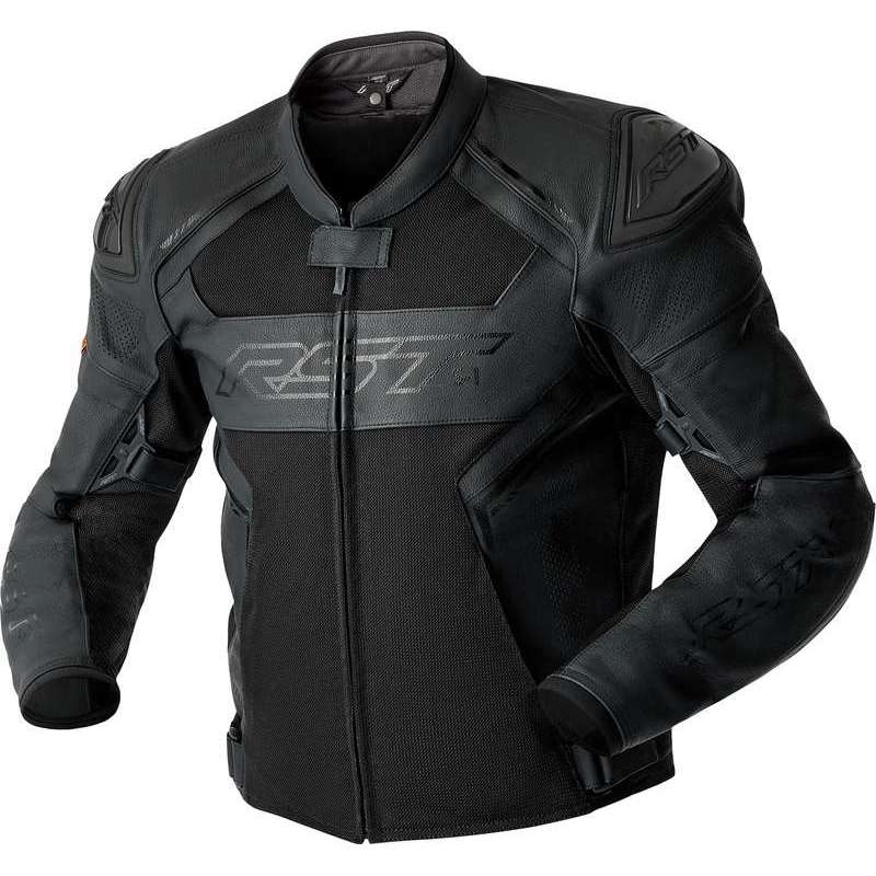 RST-Jacke S1 Mesh D3O Leder – schwarz
