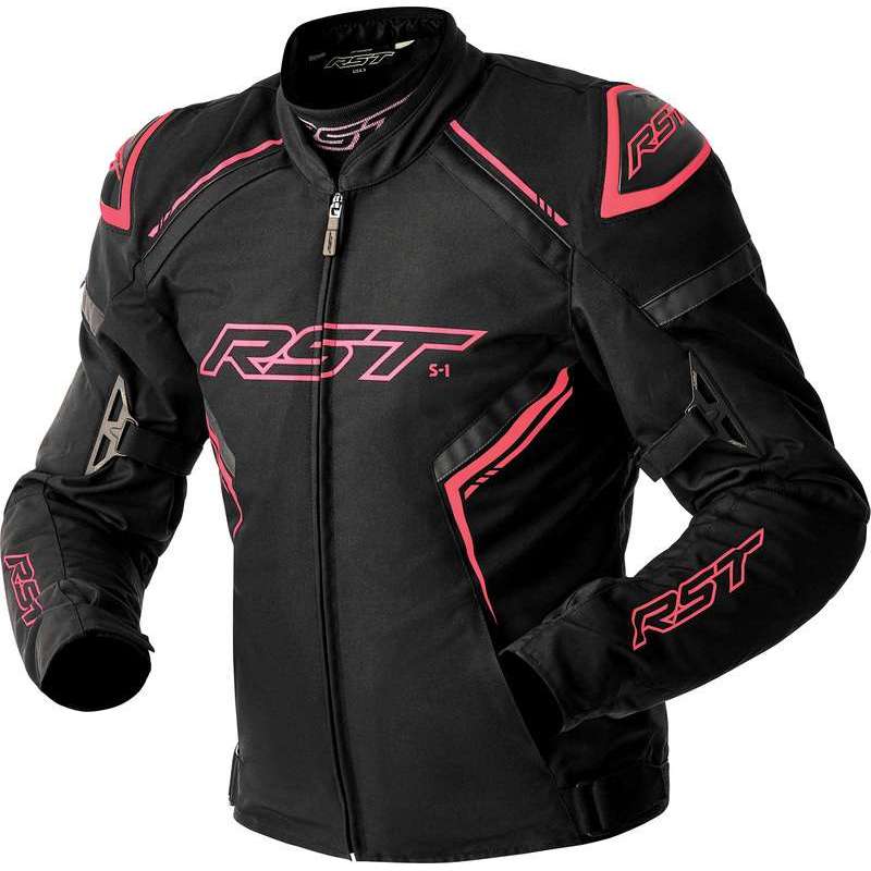 Damenjacke „RST” S1 D3O Textile – schwarz/rosa