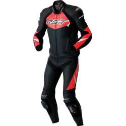 RST-Jacke Tractech Evo D3O Leder – schwarz/rot